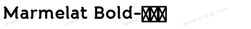 Marmelat Bold字体转换